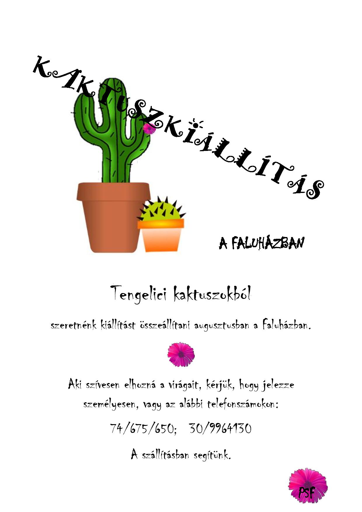 Kaktuszkiállítás